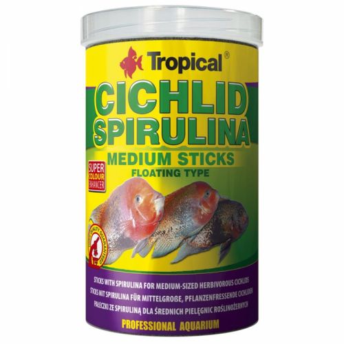 Tropical Cichlid Spirulina Medium Sticks 1000 ml