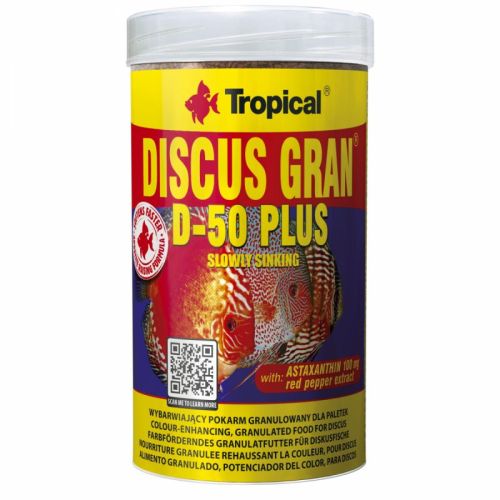 Tropical Discus Gran D-50 Plus 250 ml Granulat
