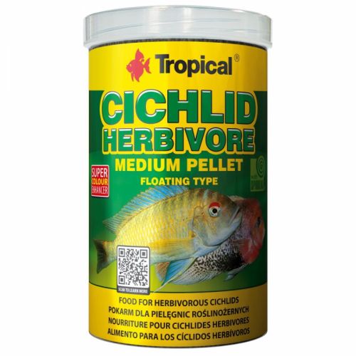 Tropical Cichlid Herbivore Medium Pellet 1000 ml